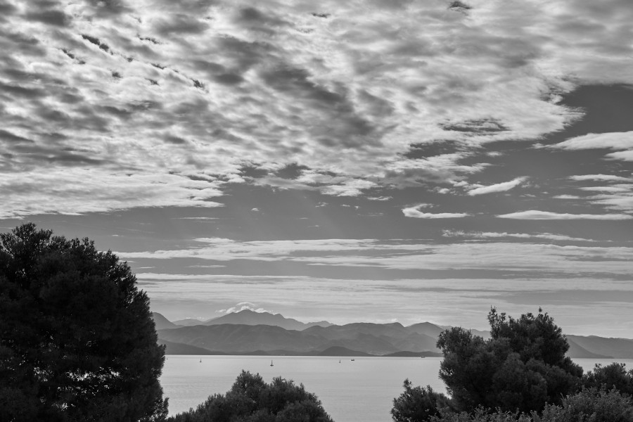 Looking over towards Albania