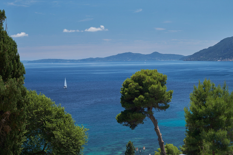 Ocean view from our hotel room